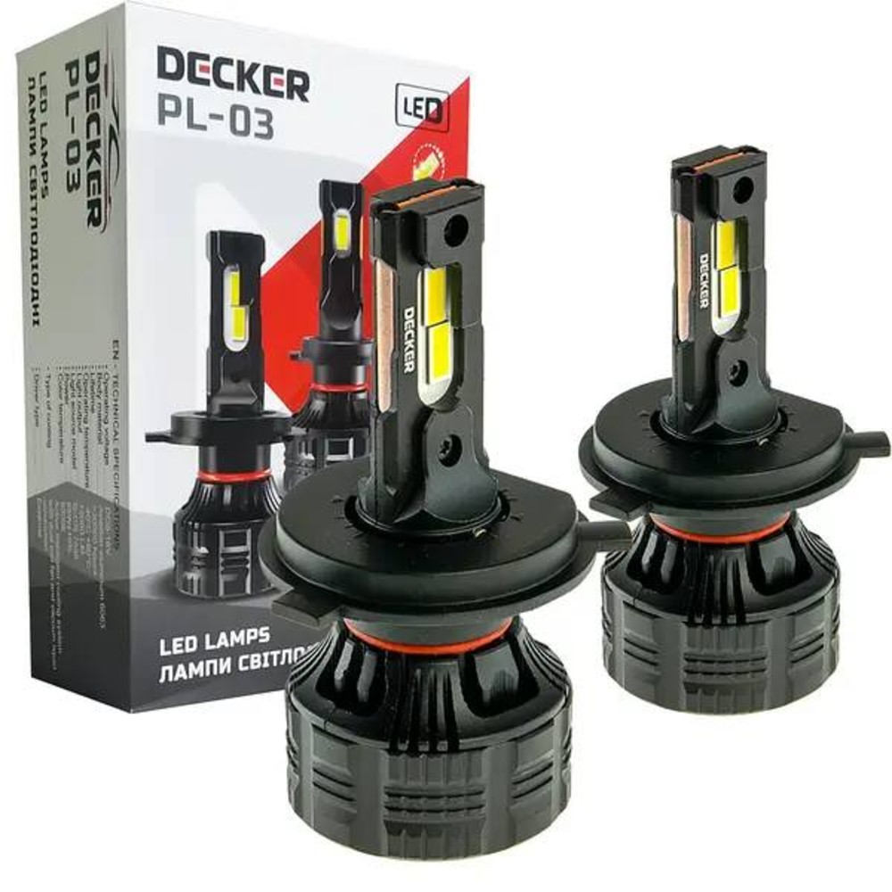DECKER LED Лампи для фар PL-03 H11 12000 LUM 5000K 65W