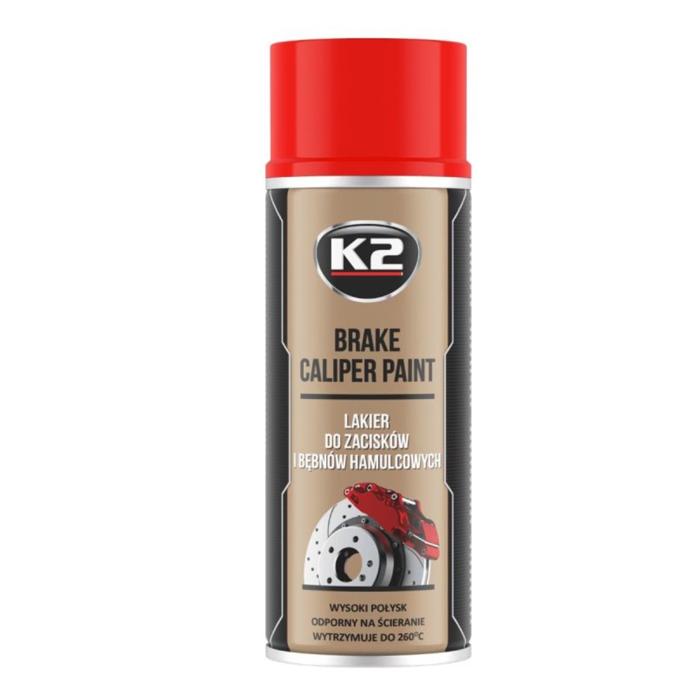K2 BRAKE CALIPER PAINT 400 ml високотемпературна фарба червона