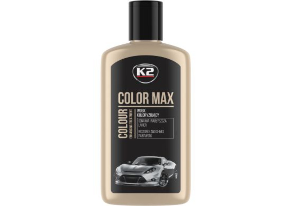 K2 Поліроль восковий для кузова Color Max чорний 250 мл