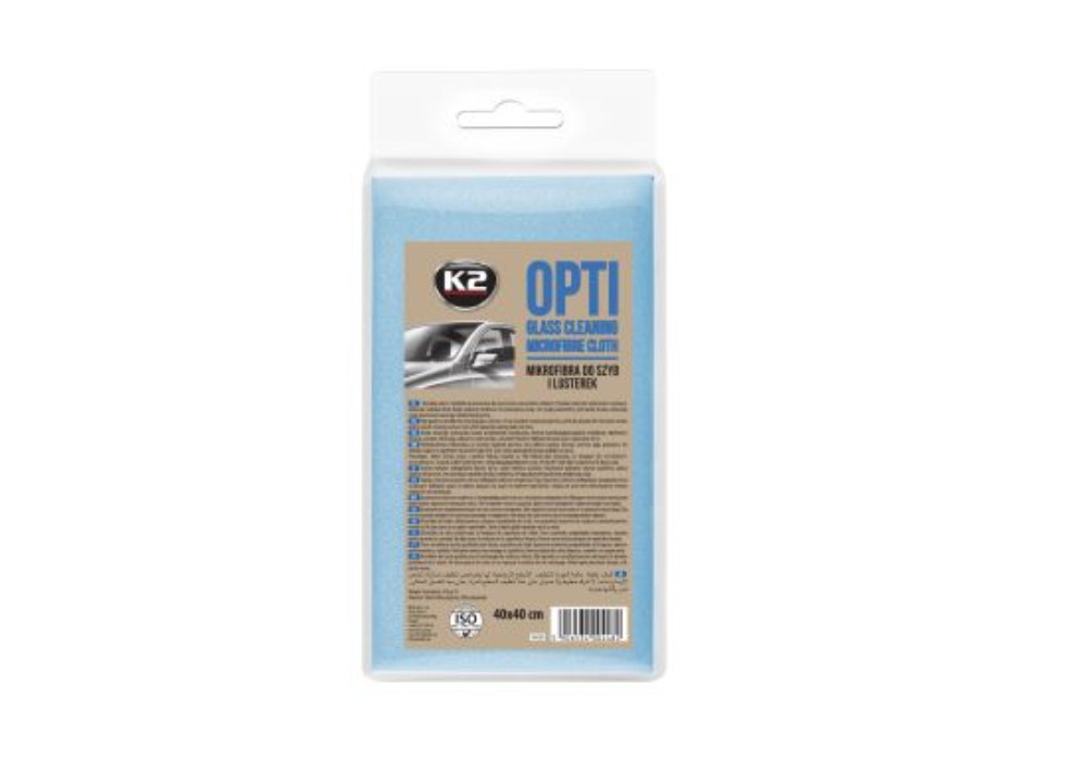 K2 Рушник для очищення склянних та дзеркальних поверхонь OPTI 40*40 см