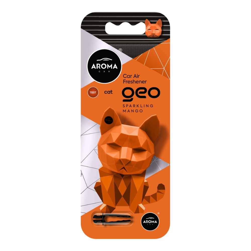 Aroma Car Автомобільний полімерний ароматизатор GEO Cat - Sparkling Mango