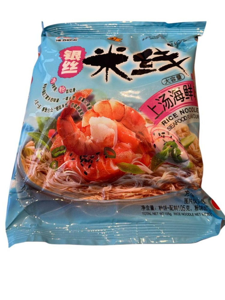 Локшина швидкого приготування з морепродуктами HEZHONG 105г