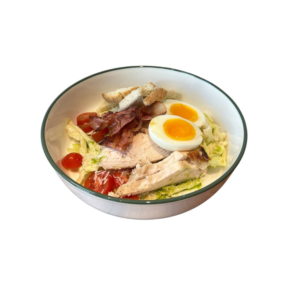 Салат Цезар з куркою та беконом