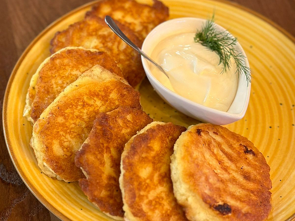 Деруни з сиром