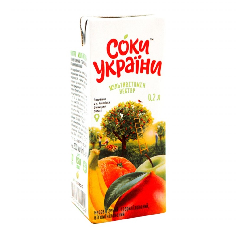 Соки України 0.2л