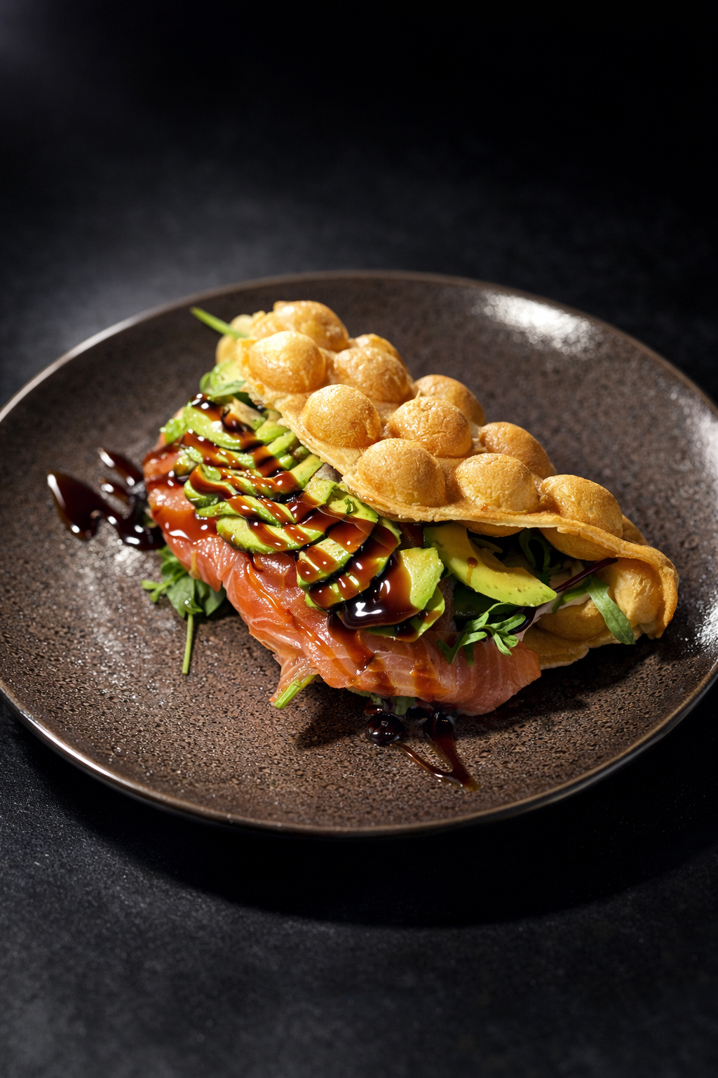 Гонконгська вафля з лососем