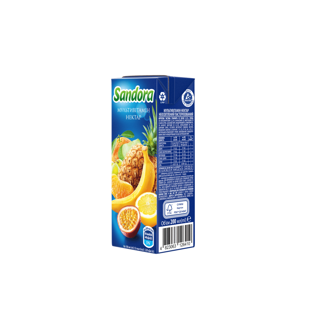 Sandora Мультивітамін 0.2л