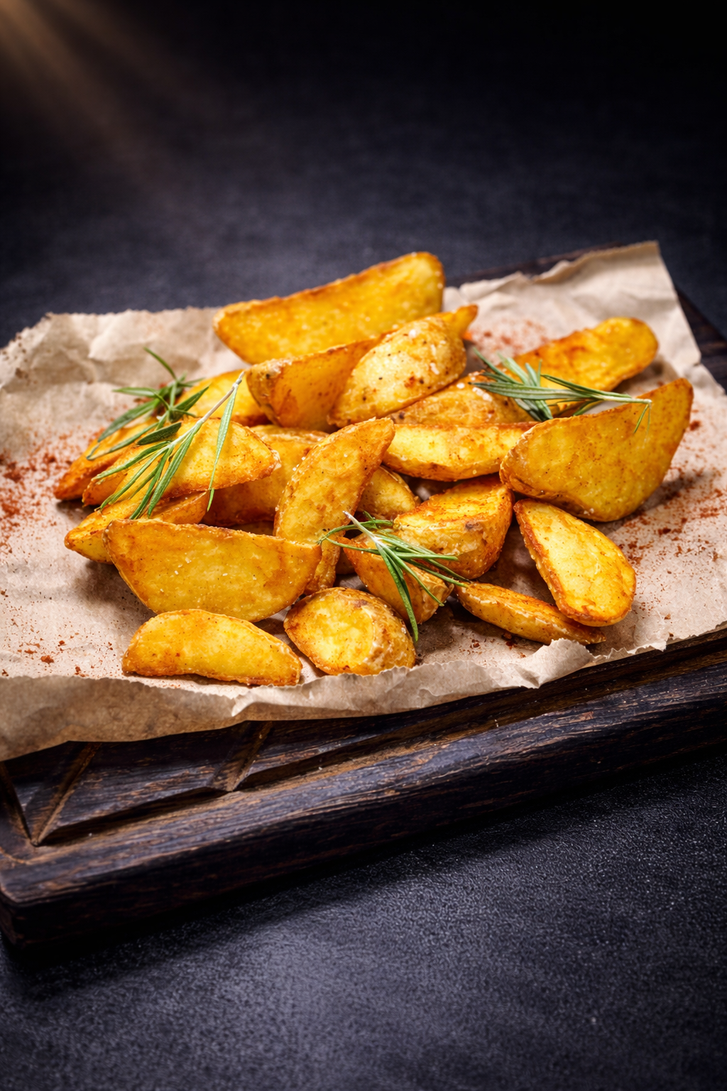 Картопля по-селянськи з розмарином та часником