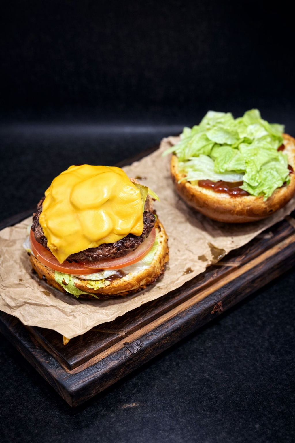 Бургер з телятиною та беконом