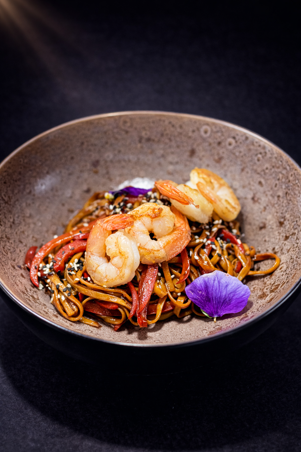 Удон з креветками