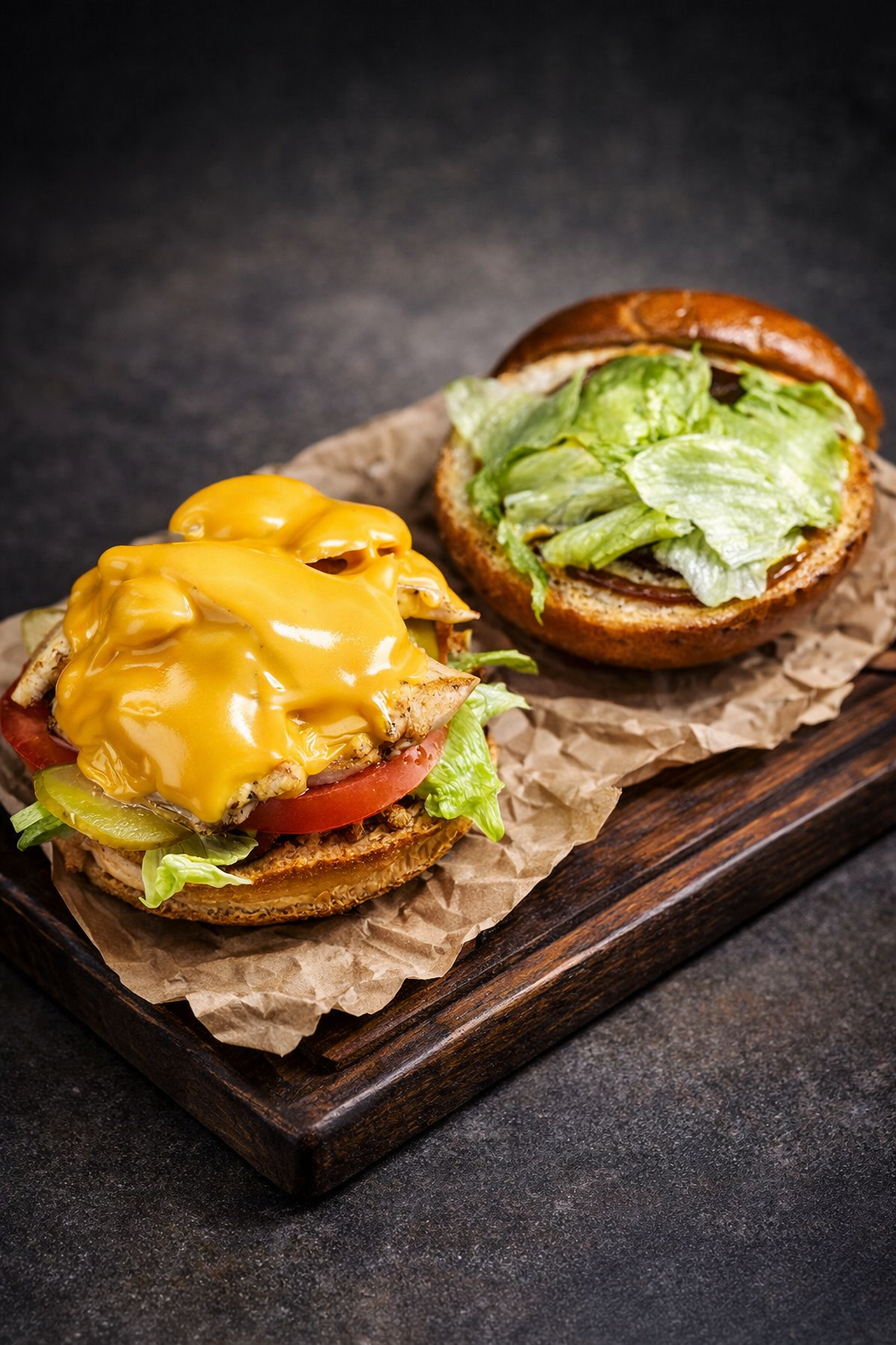 Бургер з куркою BBQ