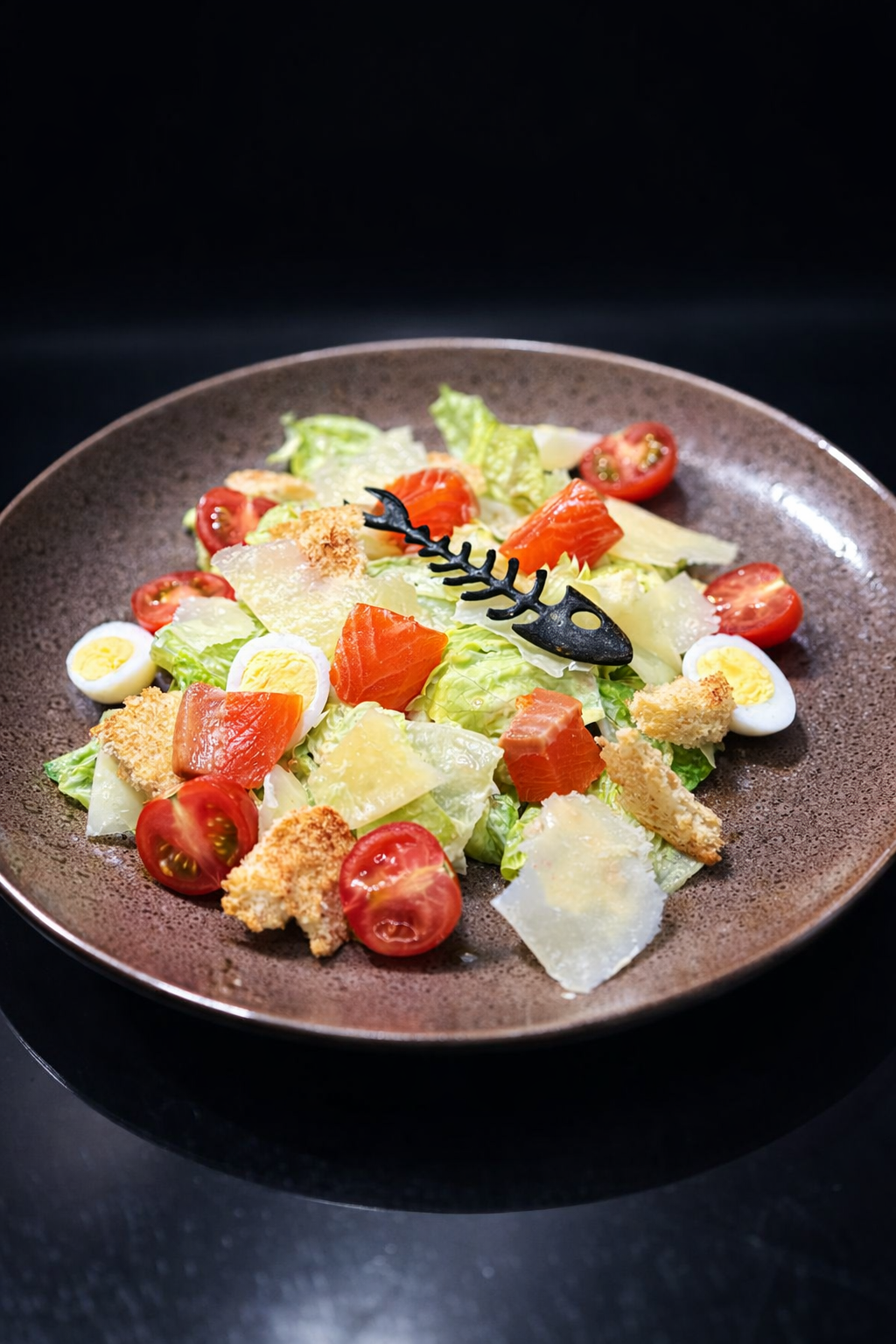 Салат Цезар з лососем