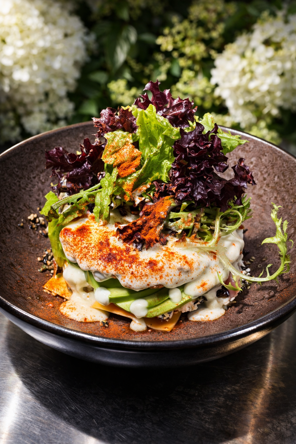 Бургер з дерунів тунець-авокадо