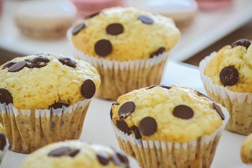 chispas de chocolate muffin