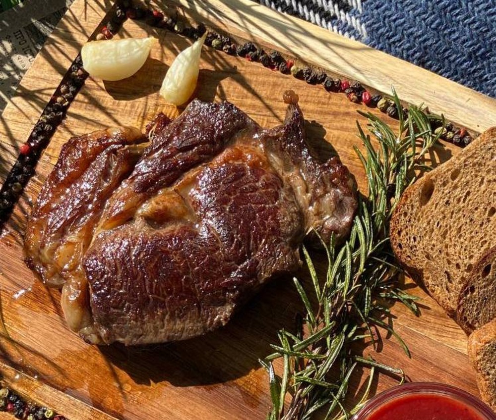 Стейк Ribeye Cap (Кеп) (__) medium, (__) medium well, (__) welldone