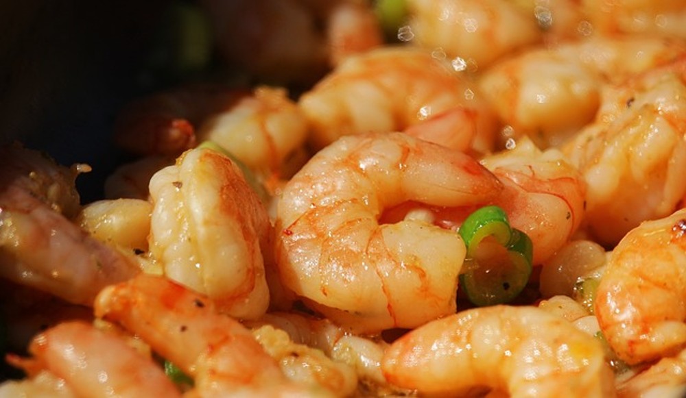 Shrimp at fryuture one portion 7 pieces/