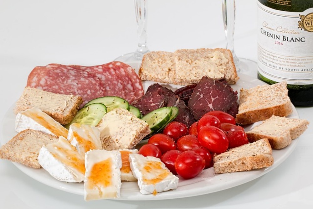 Homemade meat platter