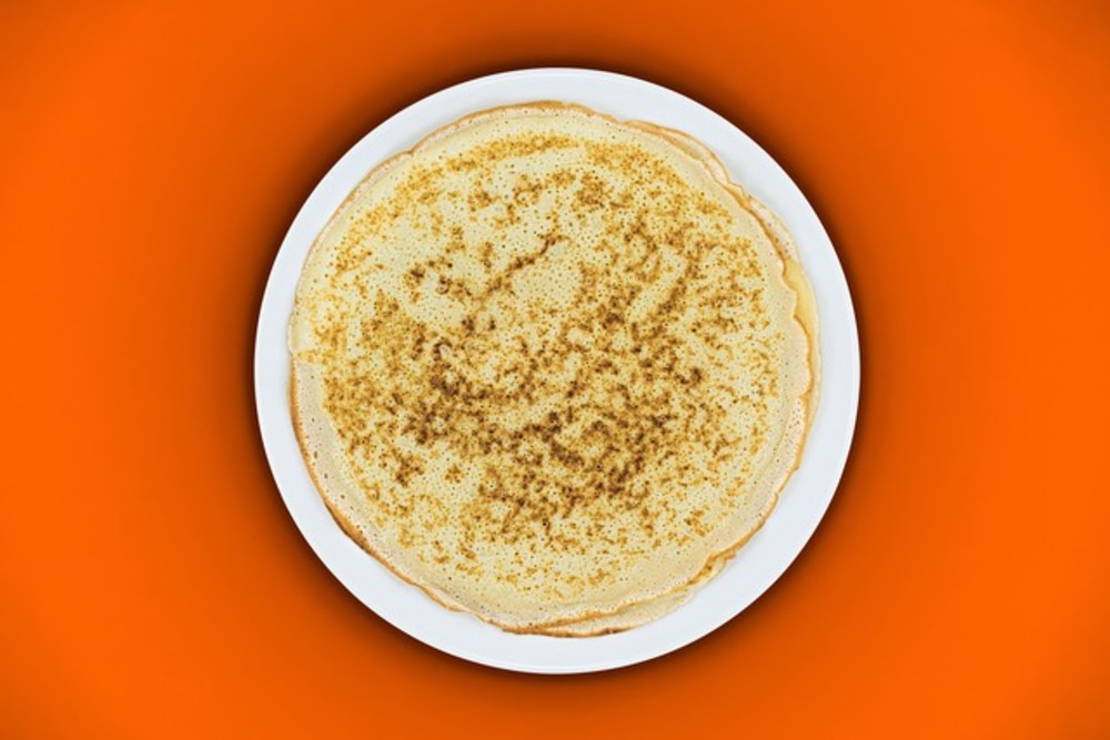 Pancakes with red fish