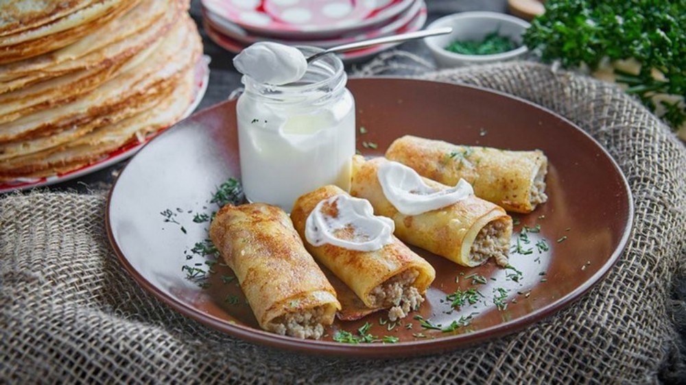 Млинці з Мясом 2шт Банект