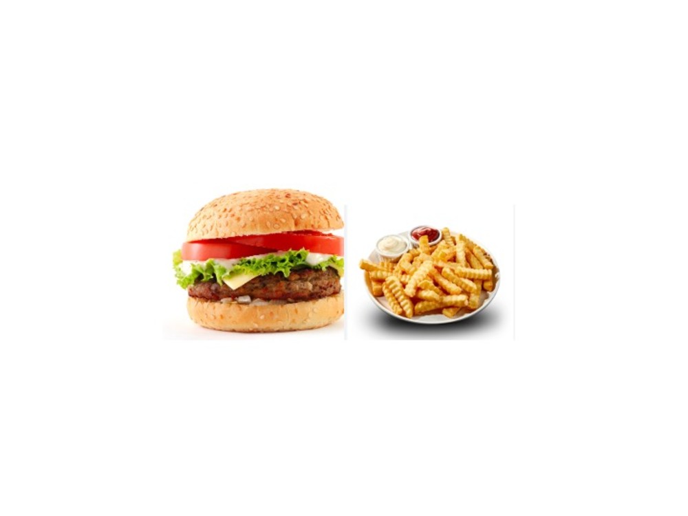 Hamburguesa Premium Clásica con papas