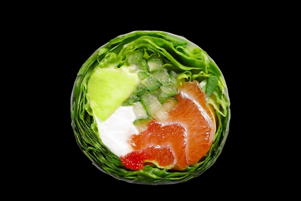 Summer roll salmon