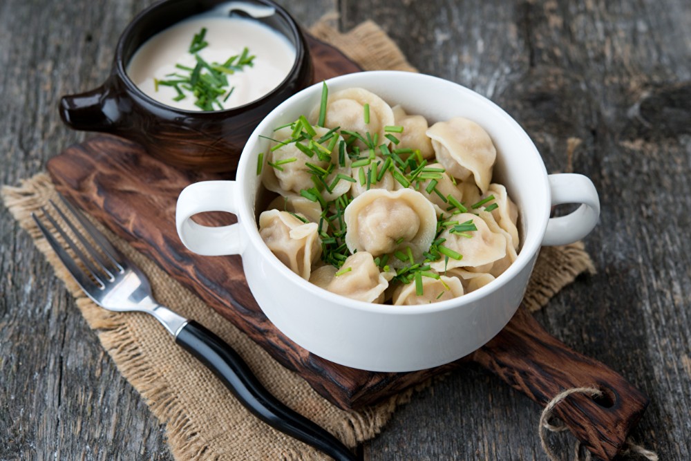 Пельмени с бульоном| Dumplings with broth
