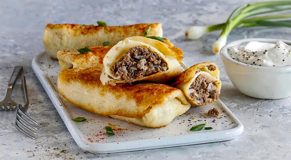 Блины с мясом