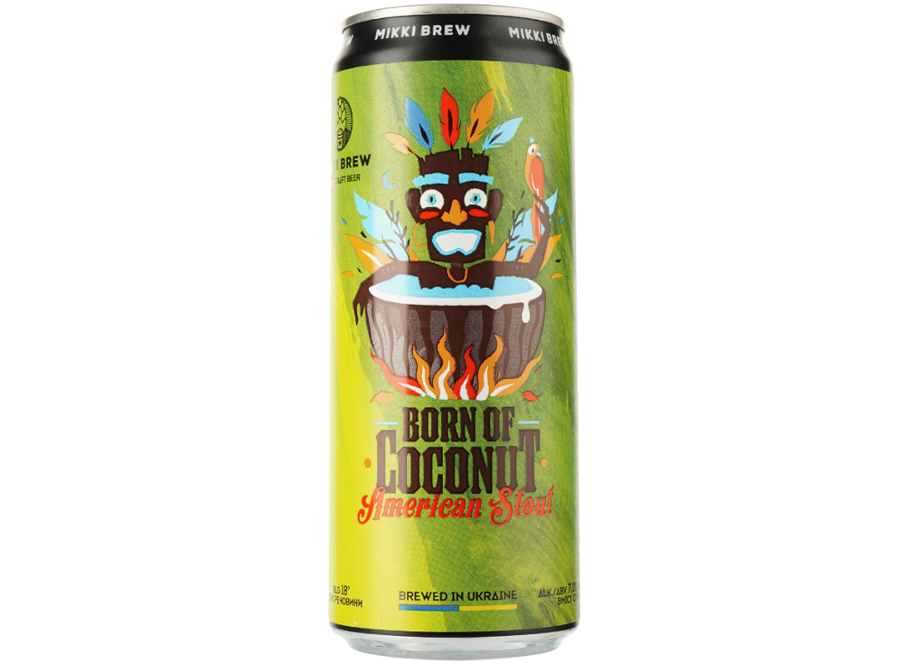 Пиво Mikki brew Born of coconut 330мл