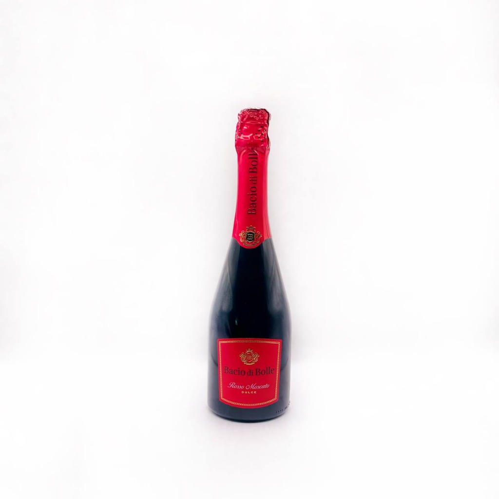 Вино ігристе червоне Bacio di Bolle Rosso Moscato 750мл
