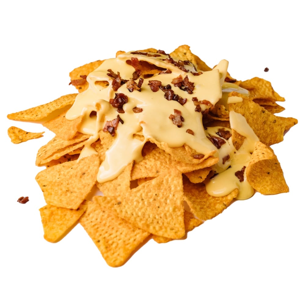 Nachos cheese sauce & bacon