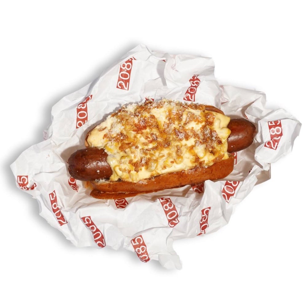 Paramesan Chesse Corn Stout Caramel Hot Dog