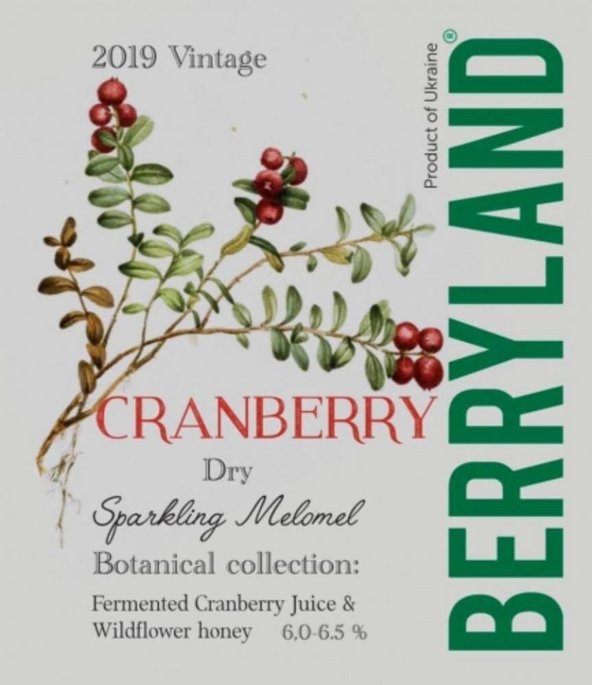 Мед питний Berryland Журавлиний 0.75L