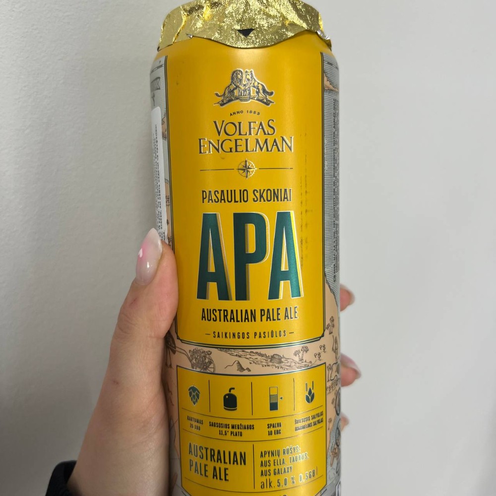 Пиво Volfas Engelman APA з/б 0,568