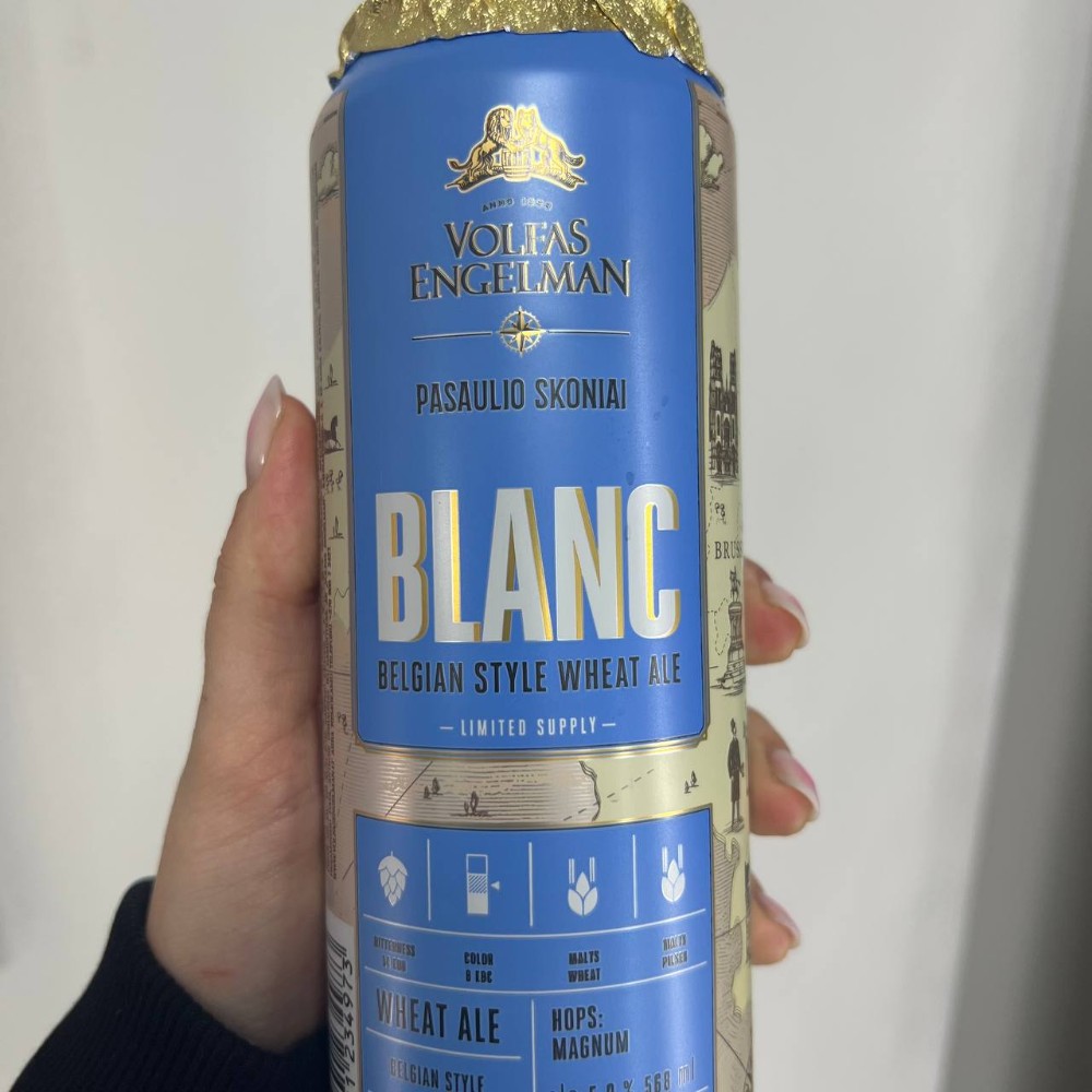 Пиво Volfas Engelman BLANC з/б 0,568