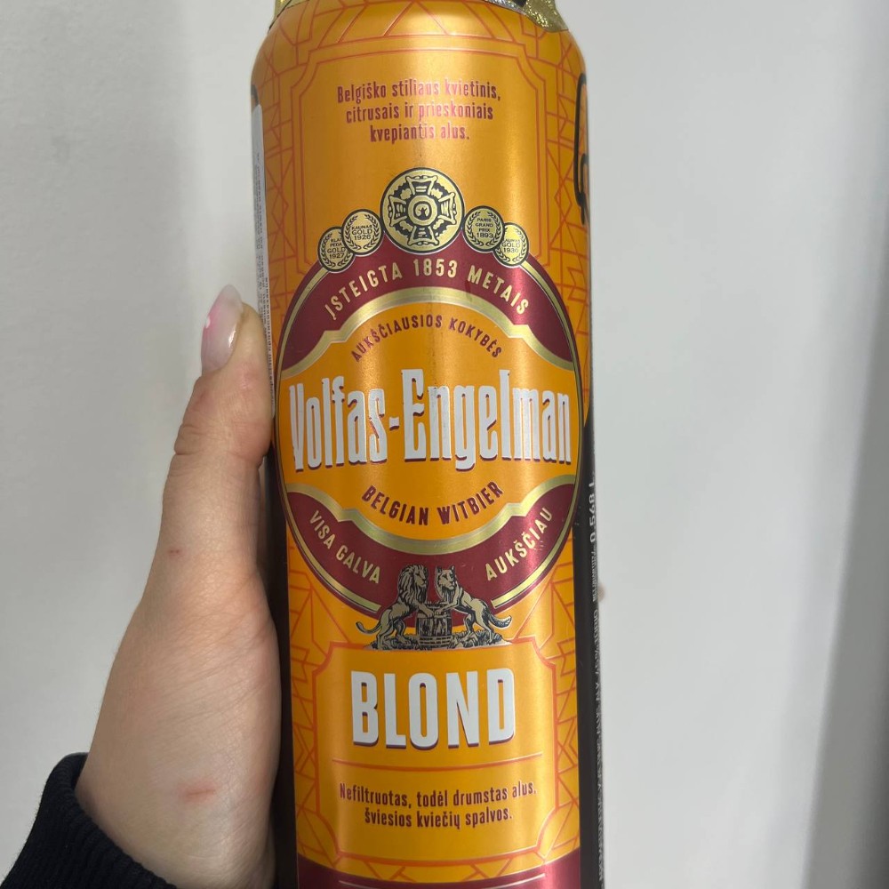 Пиво Volías Engelman Blond з/б 0,568
