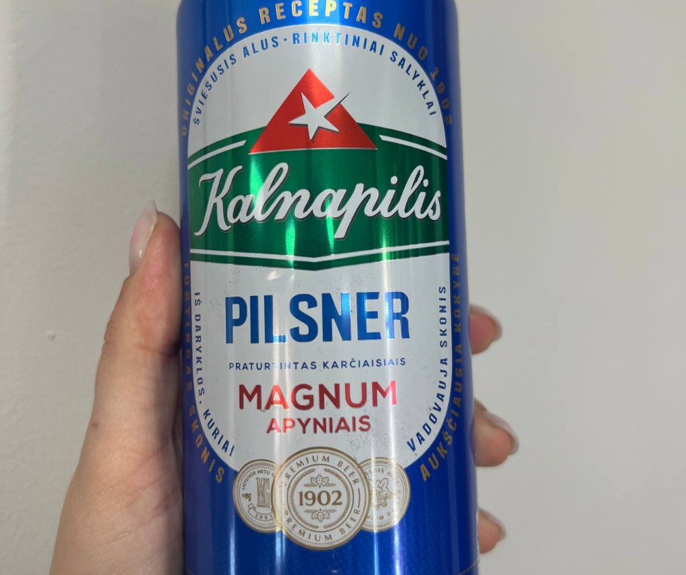 Пиво Kalnapilis Pilsner 0.568л з/б