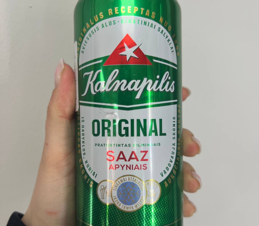 Пиво Kalnapilis Original 0,568 з/б