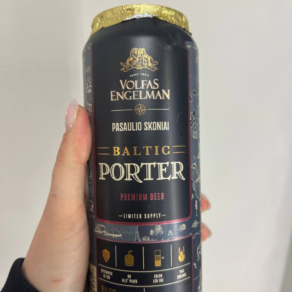 Пиво Volfas Engelman Baltic Porter 0.568 з/б