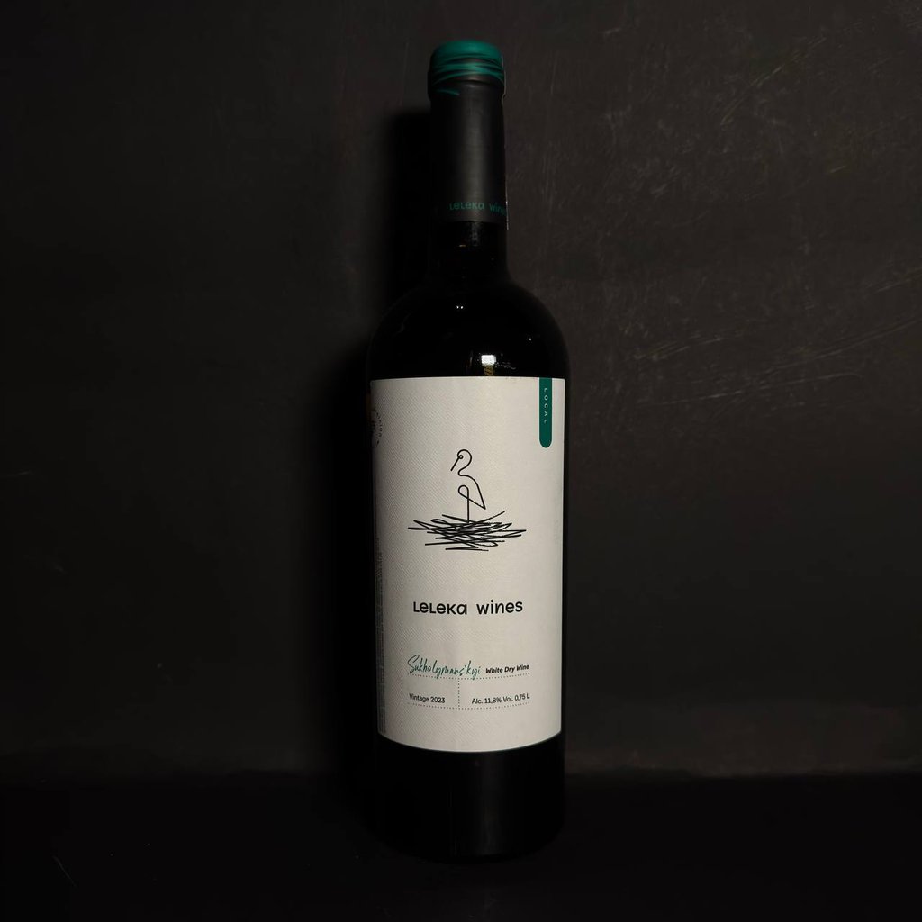 Вино Leleka Wines Сухолиманський біле сухе 0,75л