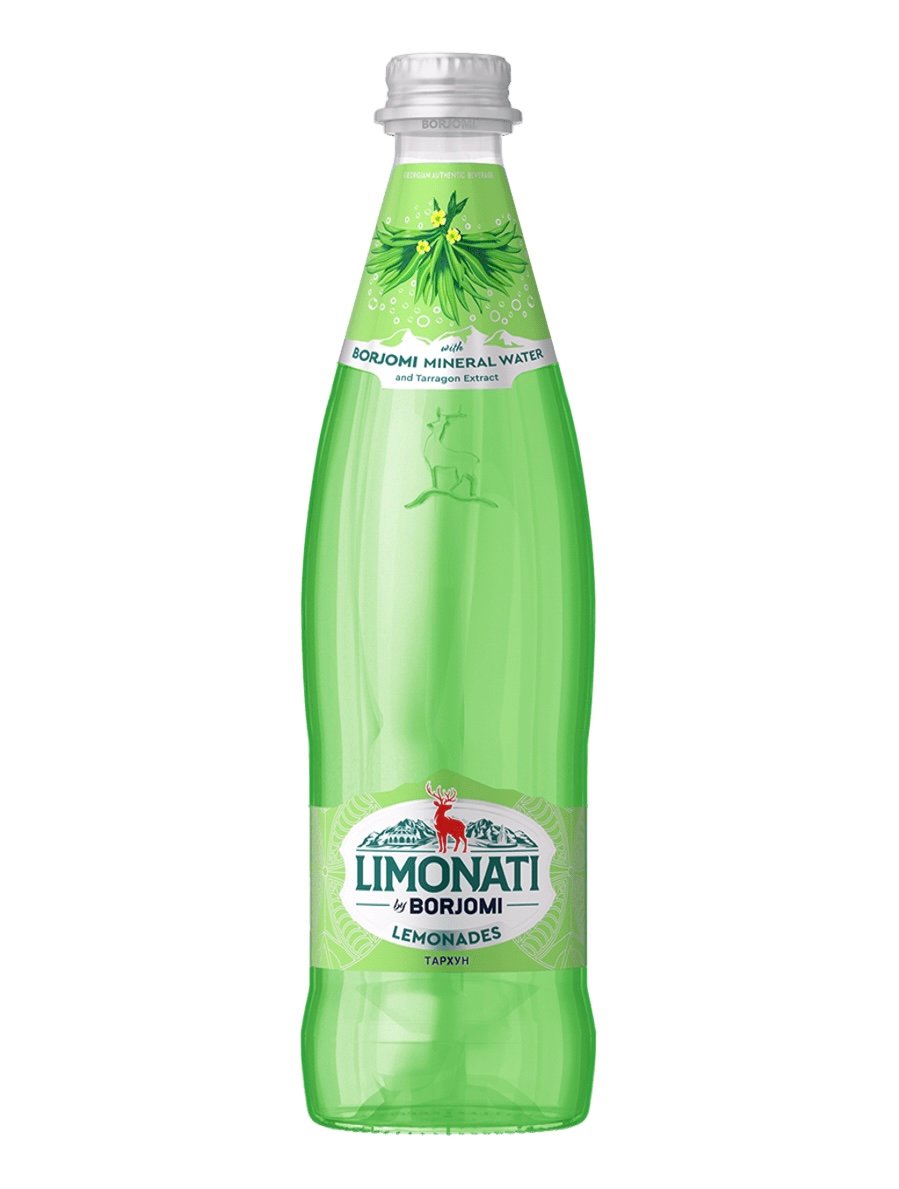 Боржомі 0,5 л (скло) зі смаком тархун