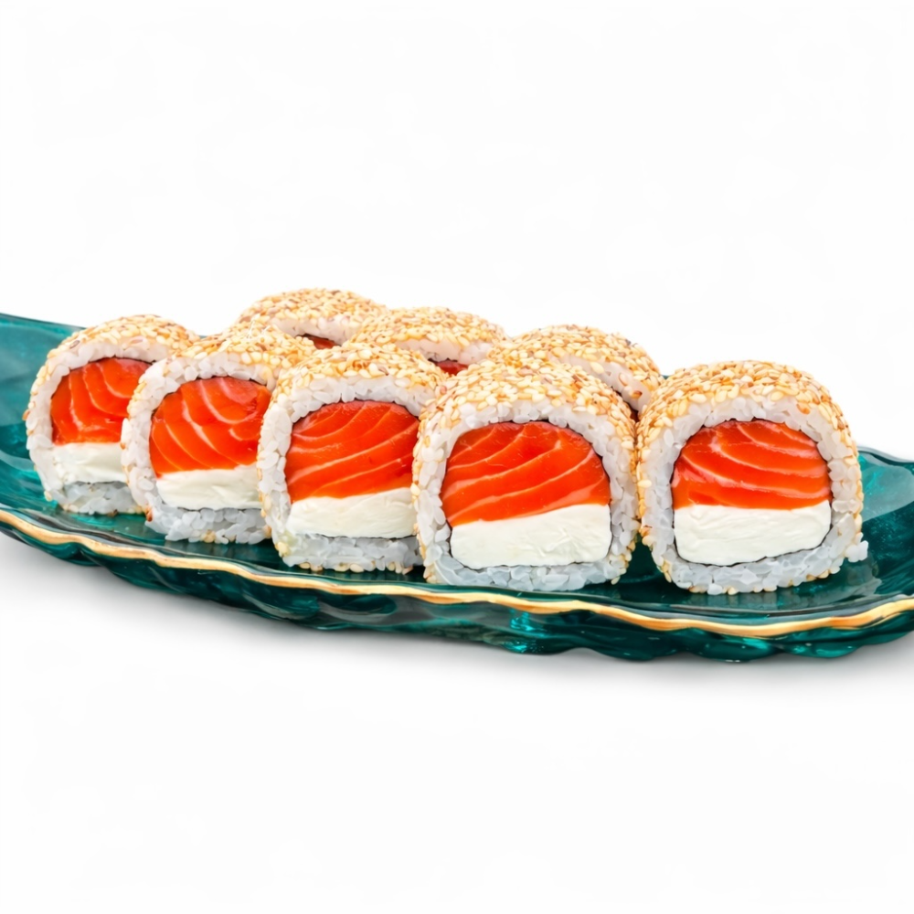 Філадельфія з лососем у кунжуті