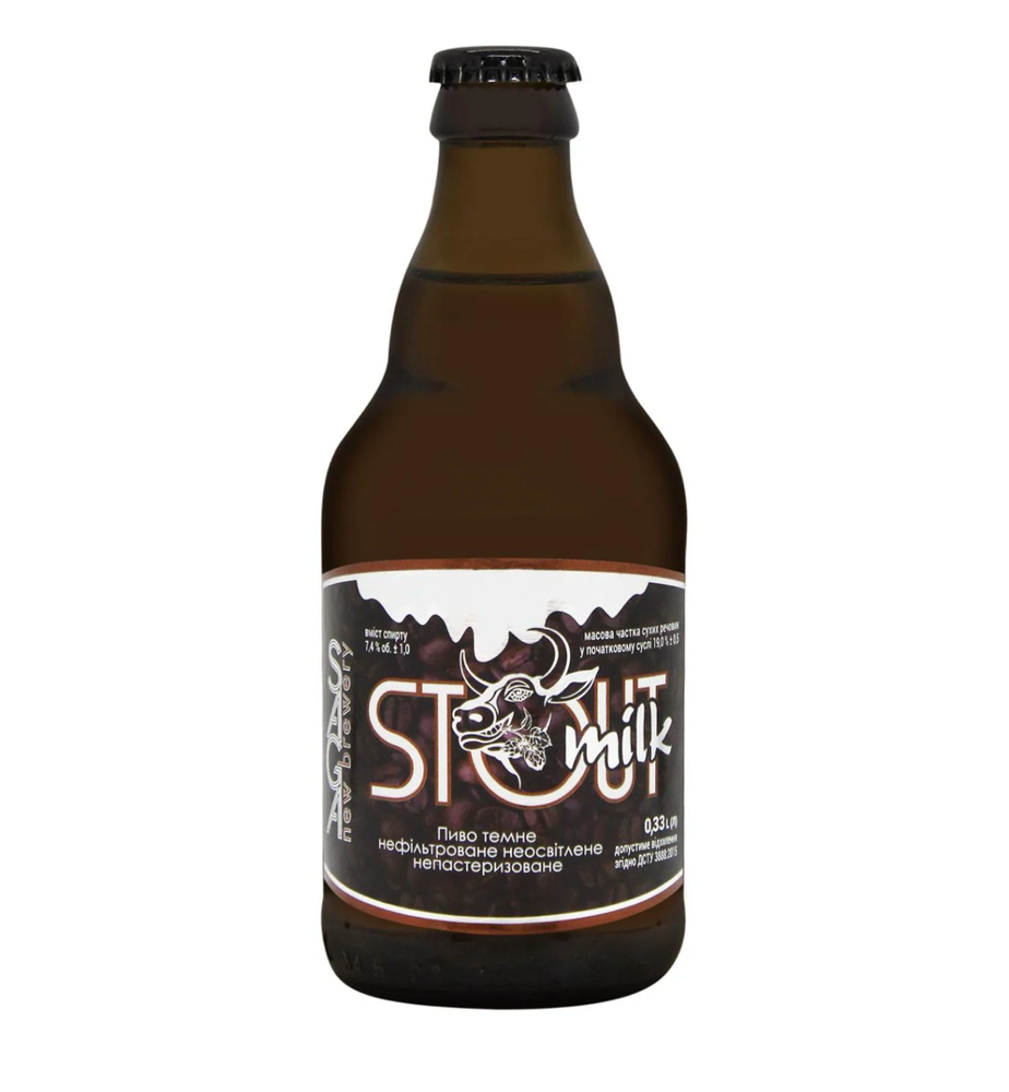 Крафтове пиво Milk Stout темне нефільтроване