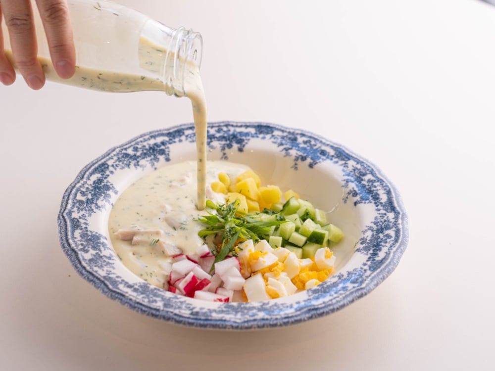 Окрошка з куркою