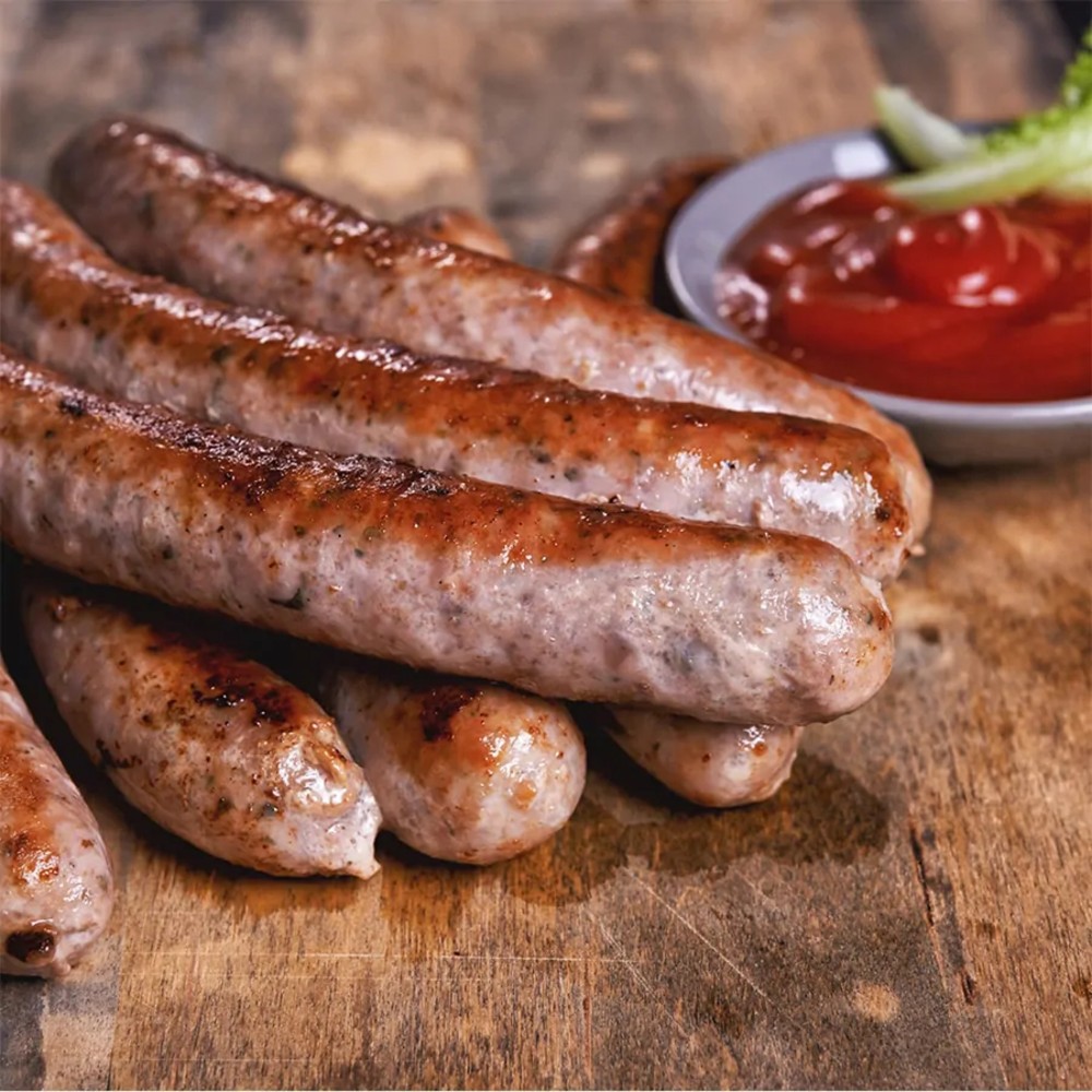 Ковбаски Мисливські з овочами гриль