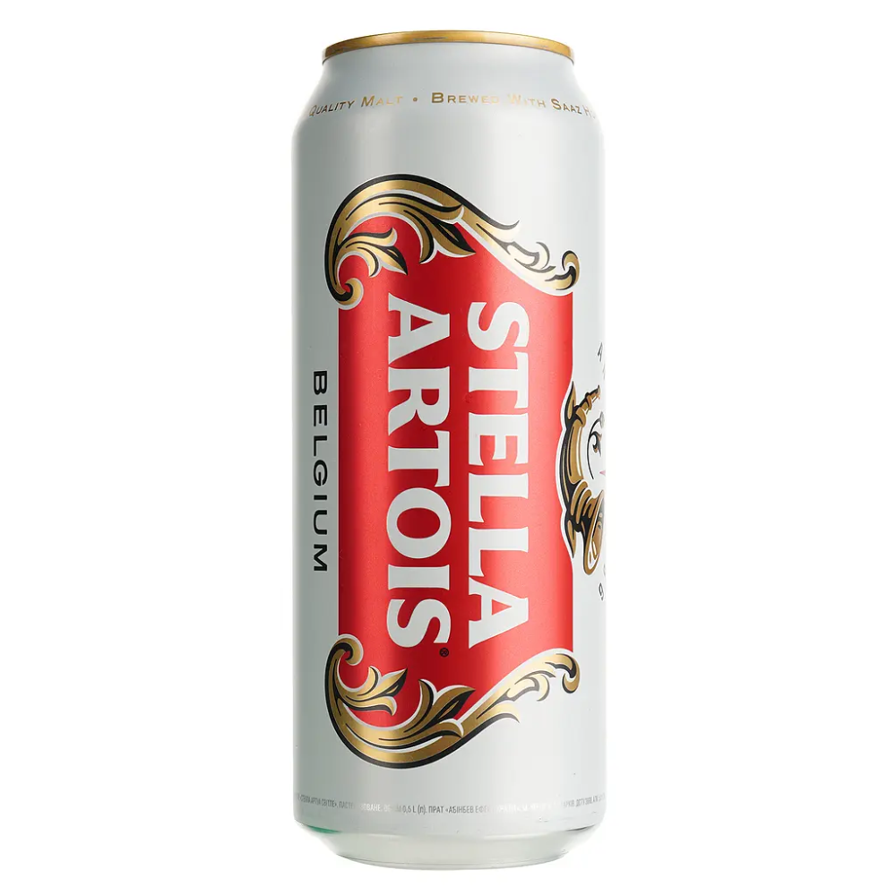 Пиво Stella Artois світле з/б 0,5л