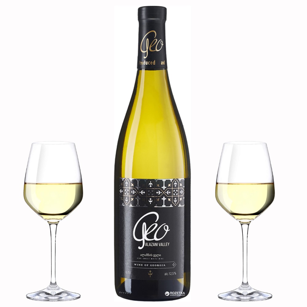 Вино Geo Alazan Valley н/сол біле Грузія 0,75л
