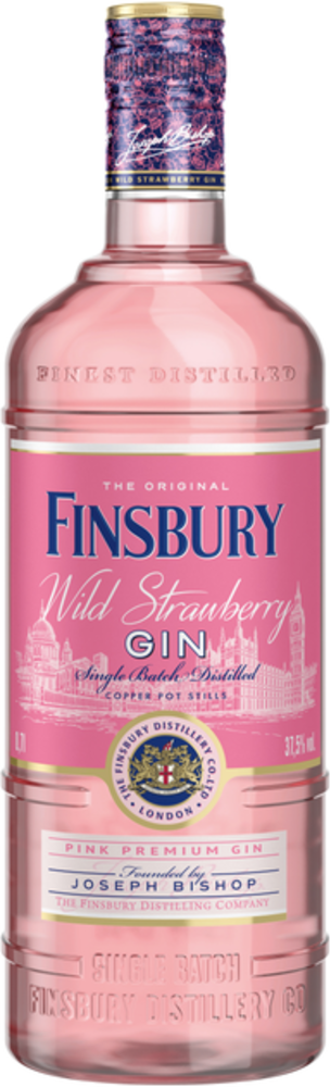 Джин Finsbury Wild Strawberry рожевий 50мл