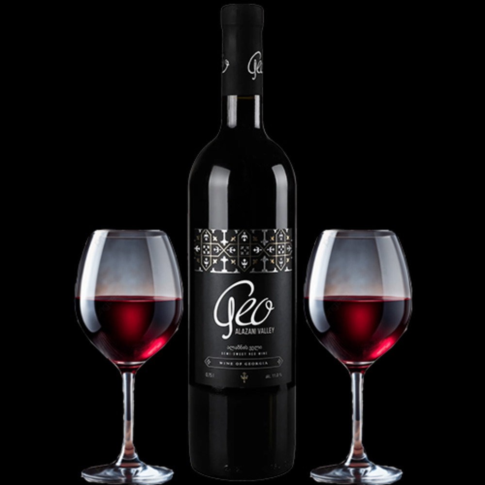 Вино Geo Alazan Valley н/сол червоне Грузія 0,75л