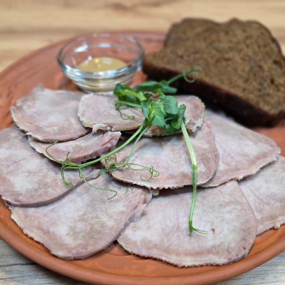 Язик Яловичий з гірчицею або хріном