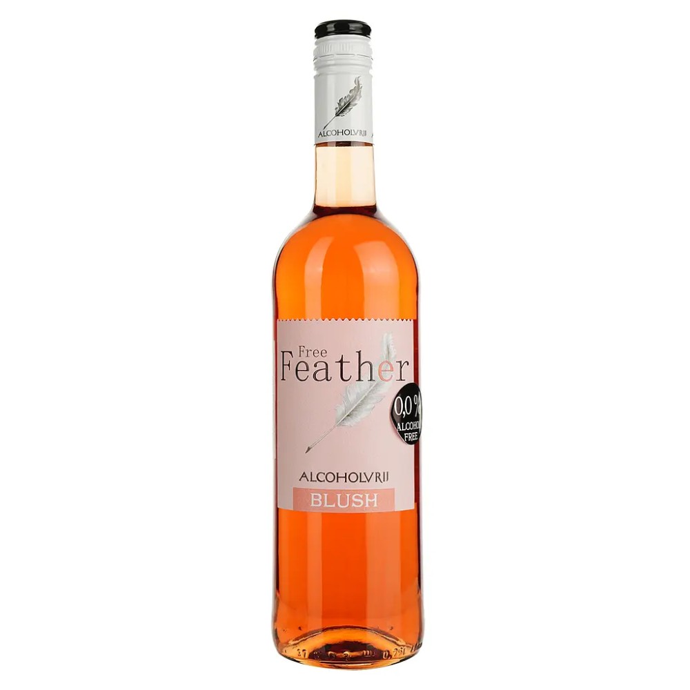 Вино безалкогольное Free Feather Alcoholfree Blush розовое полусладкое 150/750мл